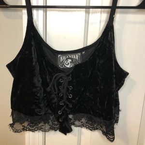 Killstar Dahlia Vest Crop Top